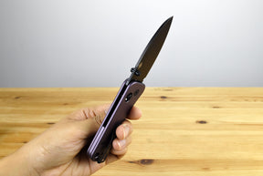 WE KNIFE WE23075-2 Banter 2 (Purple Aluminum Handle)