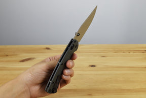Benchmade 15536TN-02 Taggedout Folding Knife (Deep Olive Grivory Handle)