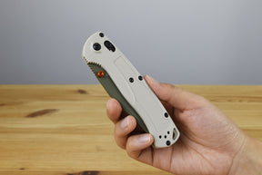 Benchmade 15536GN-01 Taggedout Folding Knife (Tan Grivory Handle)