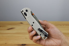 Benchmade 15536GN-01 Taggedout Folding Knife (Tan Grivory Handle)