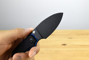 Civivi C23045-1 Baby Banter Fixed Blade (Black and Blue G10 Handle)