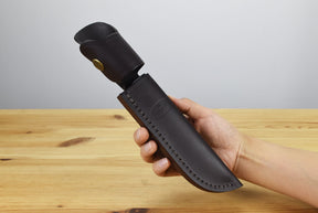 Buck 119 Belt Sheath (Burgundy Leather)