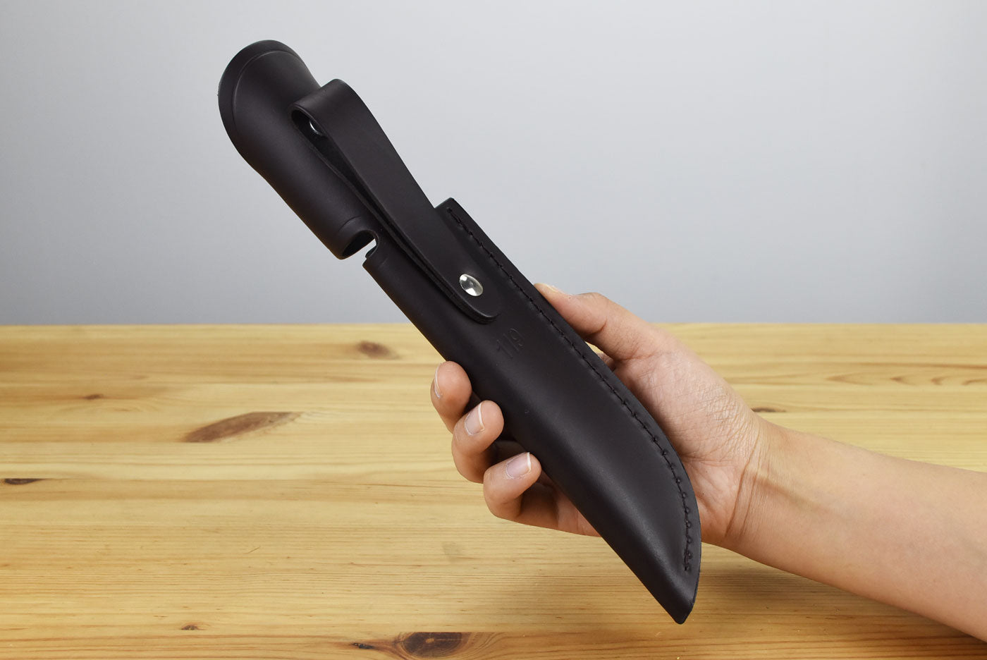 Buck 119 Belt Sheath (Burgundy Leather)