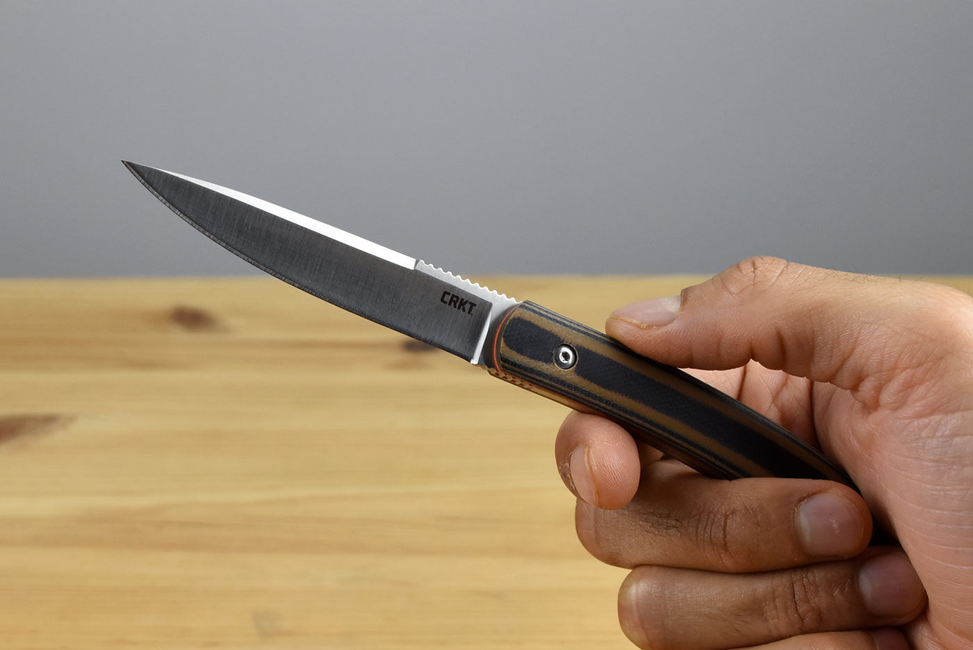 CRKT 2382 Biwa Fixed Blade (Brown G10 Handle)