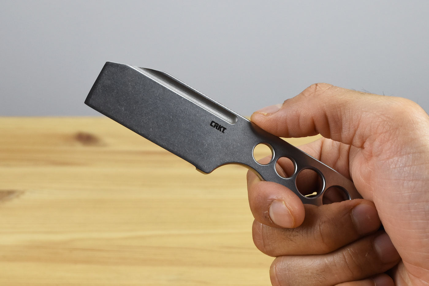 CRKT 2130 Razel Chisel Fixed Blade (Stainless Handle)
