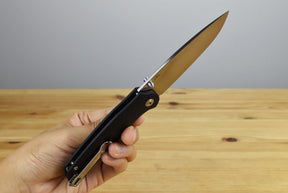 CJRB 1938-BK Aes (Black G10) Folding Knife