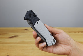 Benchmade 593GY-02 PSK Folding Knife (Milled Storm Gray Grivory Handle)