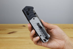 Benchmade 593GY-02 PSK Folding Knife (Milled Storm Gray Grivory Handle)