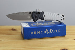 Benchmade 593GY-02 PSK Folding Knife (Milled Storm Gray Grivory Handle)