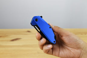 MTech A2040BL Linerlock Assisted Folding Blade (Blue Anodized Aluminum Handle)