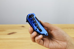 MTech A2040BL Linerlock Assisted Folding Blade (Blue Anodized Aluminum Handle)