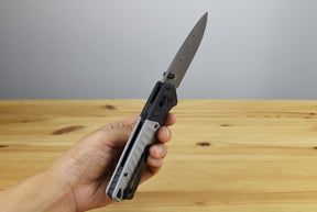 Benchmade 593GY-02 PSK Folding Knife (Milled Storm Gray Grivory Handle)