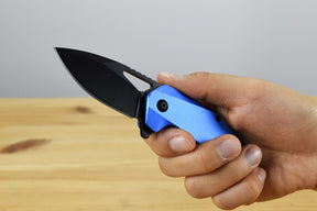 MTech A2040BL Linerlock Assisted Folding Blade (Blue Anodized Aluminum Handle)