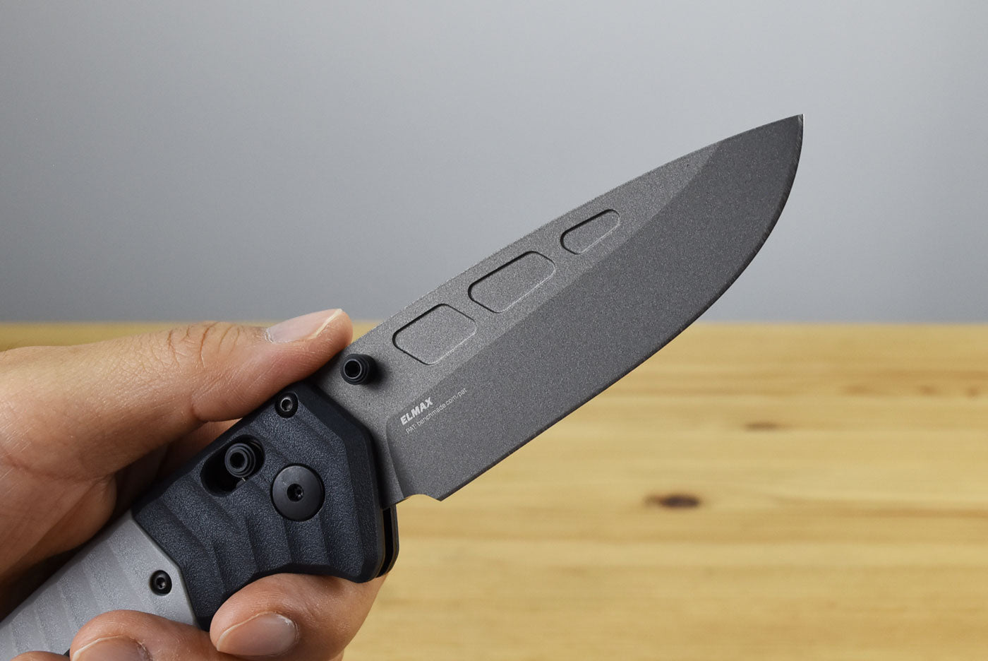 Benchmade 593GY-02 PSK Folding Knife (Milled Storm Gray Grivory Handle)
