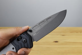 Benchmade 593GY-02 PSK Folding Knife (Milled Storm Gray Grivory Handle)