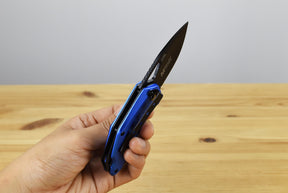 MTech A2040BL Linerlock Assisted Folding Blade (Blue Anodized Aluminum Handle)