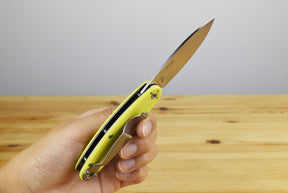 Churp Folding Knife (Neon Yellow G10 Handle)