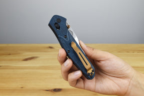 Benchmade 940-04 Osborne Folding Knife (Denim Micarta Handle)