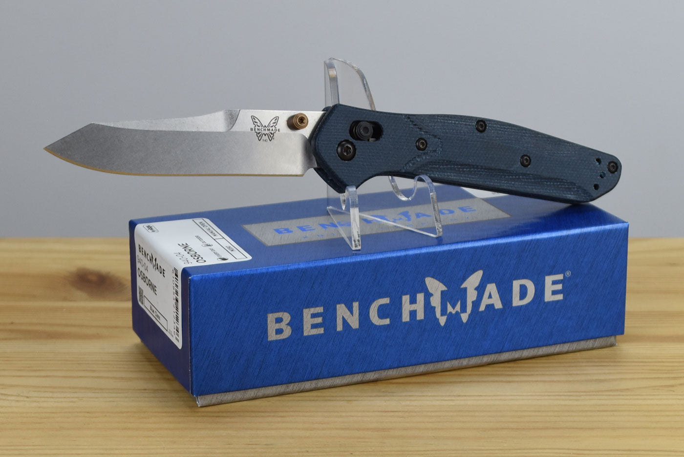 Benchmade 940-04 Osborne Folding Knife (Denim Micarta Handle)