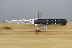 MTech A2042WB Linerlock Assisted Folding Blade (Black Anodized Aluminum Handle)