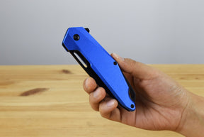 MTech A2038BL Linerlock Assisted Folding Blade (Blue Anodized Aluminum Handle)