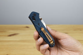 Benchmade 945-04 Mini Osborne Folding Knife (Denim Micarta Handle)