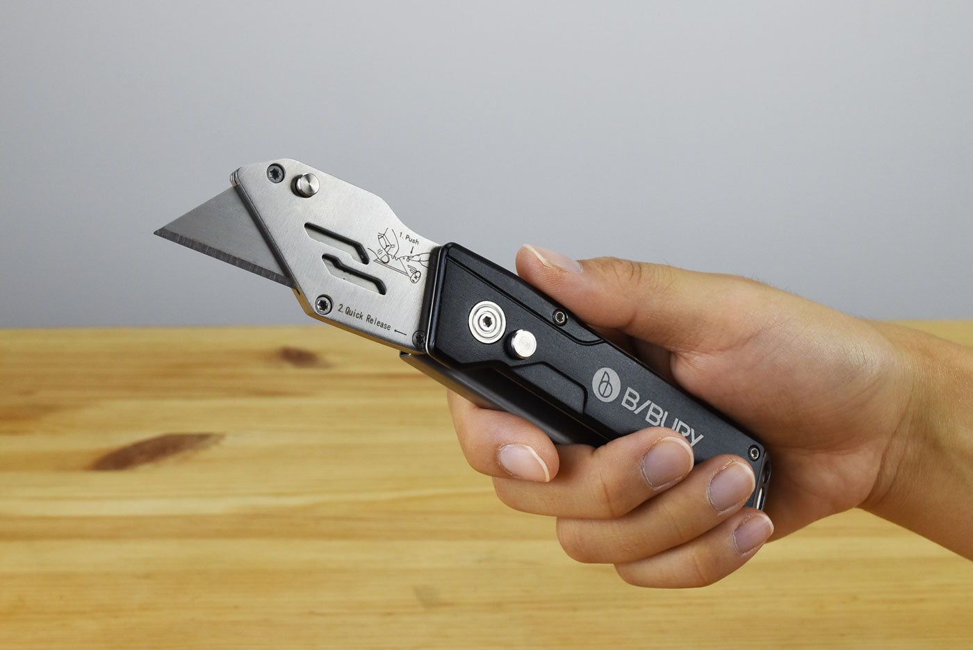 Bibury EDC Safety Utility Knife (Black)