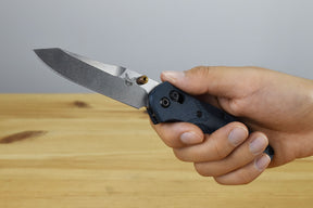 Benchmade 945-04 Mini Osborne Folding Knife (Denim Micarta Handle)