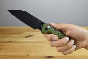 CJRB 1945-BGN Pyrite Light (OD Green FRN) Folding Knife