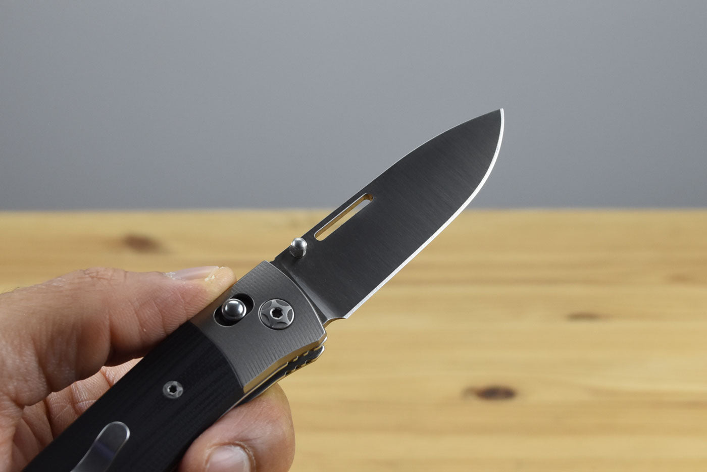 LionSteel NiNi Folding Knife (Black G10 Handle)