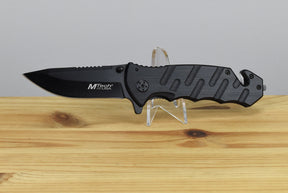 MTech MT424 Skeleton Linerlock Folding Blade (Black Handle)