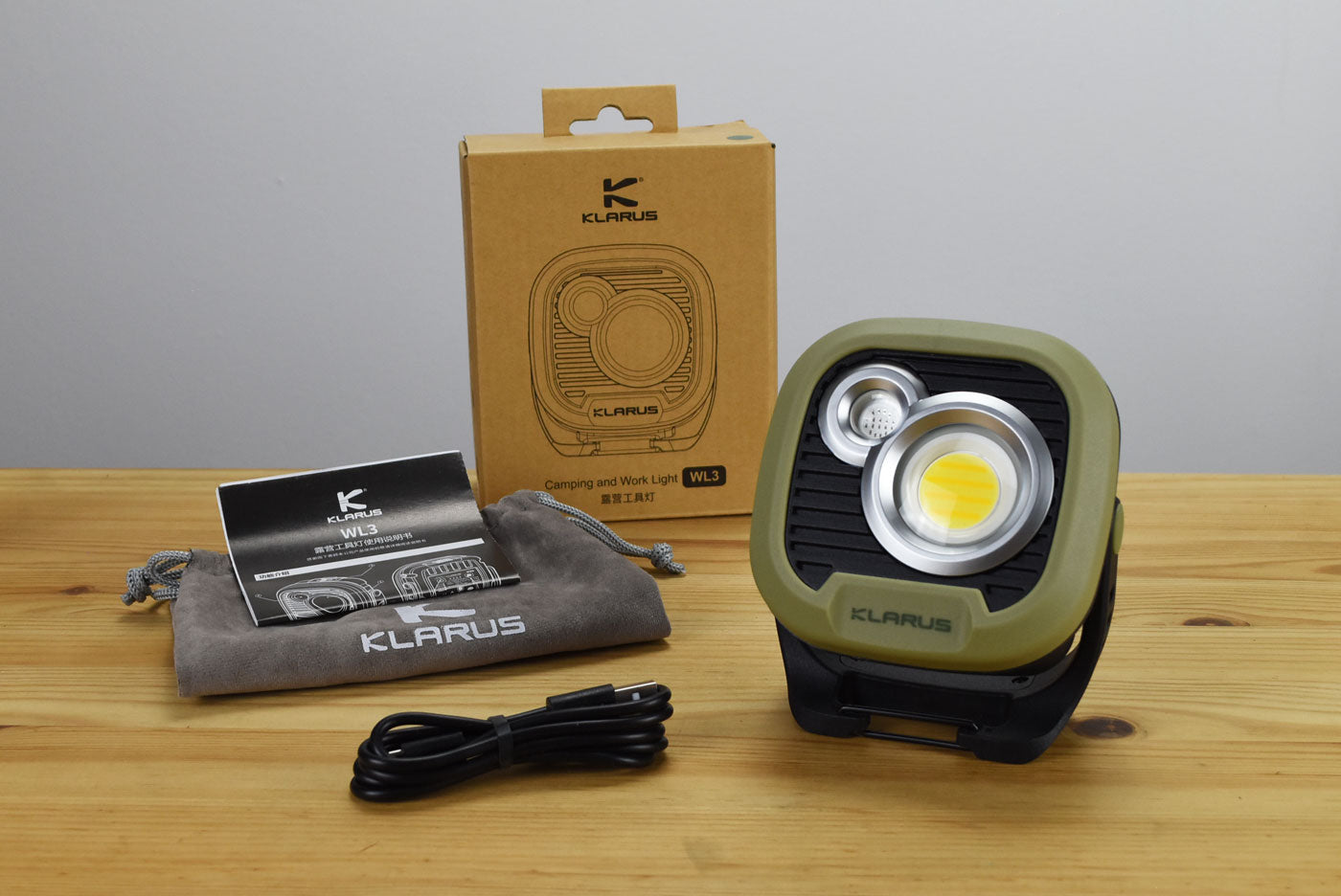 Klarus WL3 13500mAh Rechargeable Camping Light (1500 Lumens)