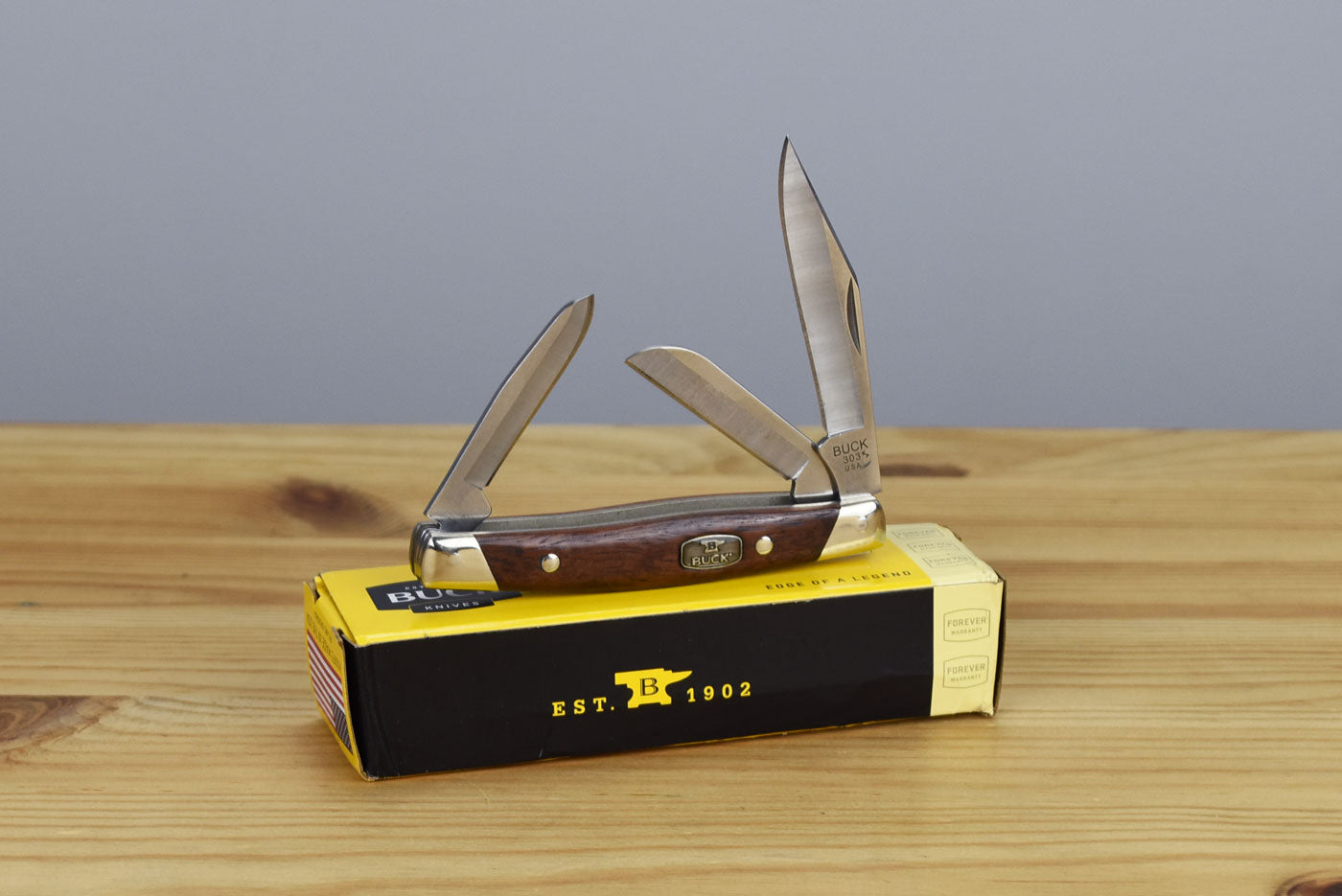 Buck 303 Cadet Slipjoint Folder (Granadillo Wood Handle)