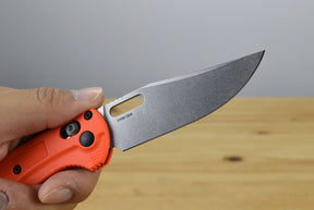 Benchmade 15533 Mini Taggedout Folding Knife (Orange Grivory Handle)