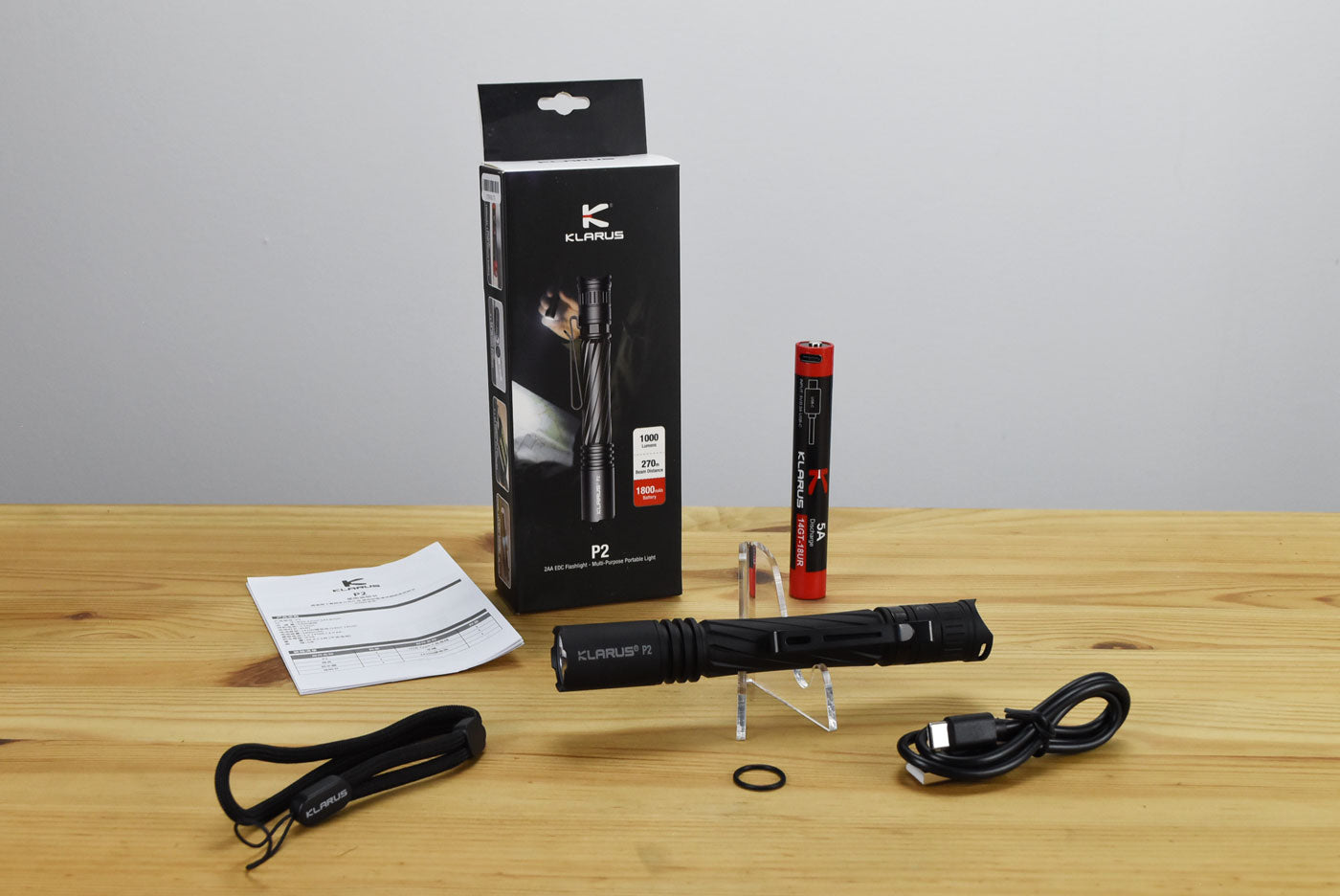 Klarus P2 EDC Rechargeable Penlight (1000 Lumens)