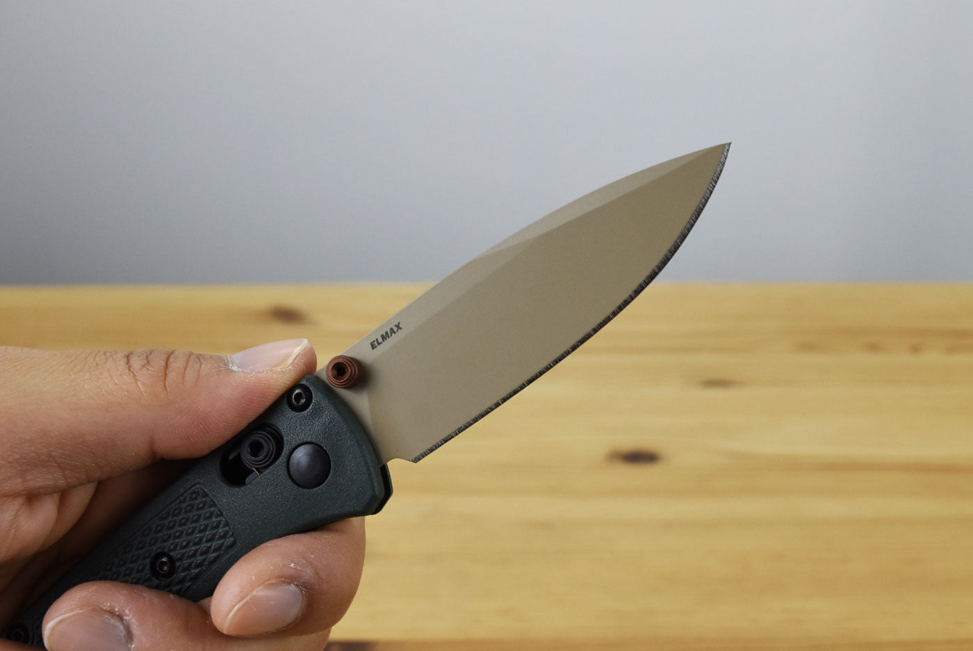 Benchmade 533TN-2601 Mini Bugout Folding Knife (Taiga Green Grivory Handle)