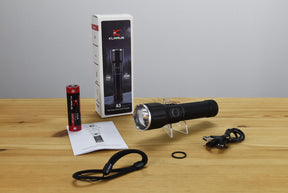 Klarus A3 V1 Rechargeable Zoomable Flashlight (2200 Lumens)