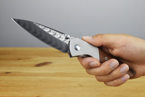 Kizer V3690A3 Spitfire Shanxi Damascus Steel