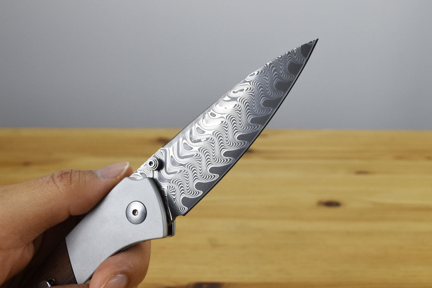 Kizer V3690A3 Spitfire Shanxi Damascus Steel