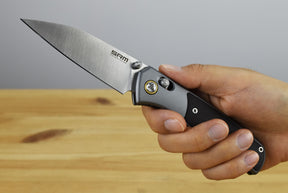 SRM Medal 259L-AK Folding Blade 14C28N