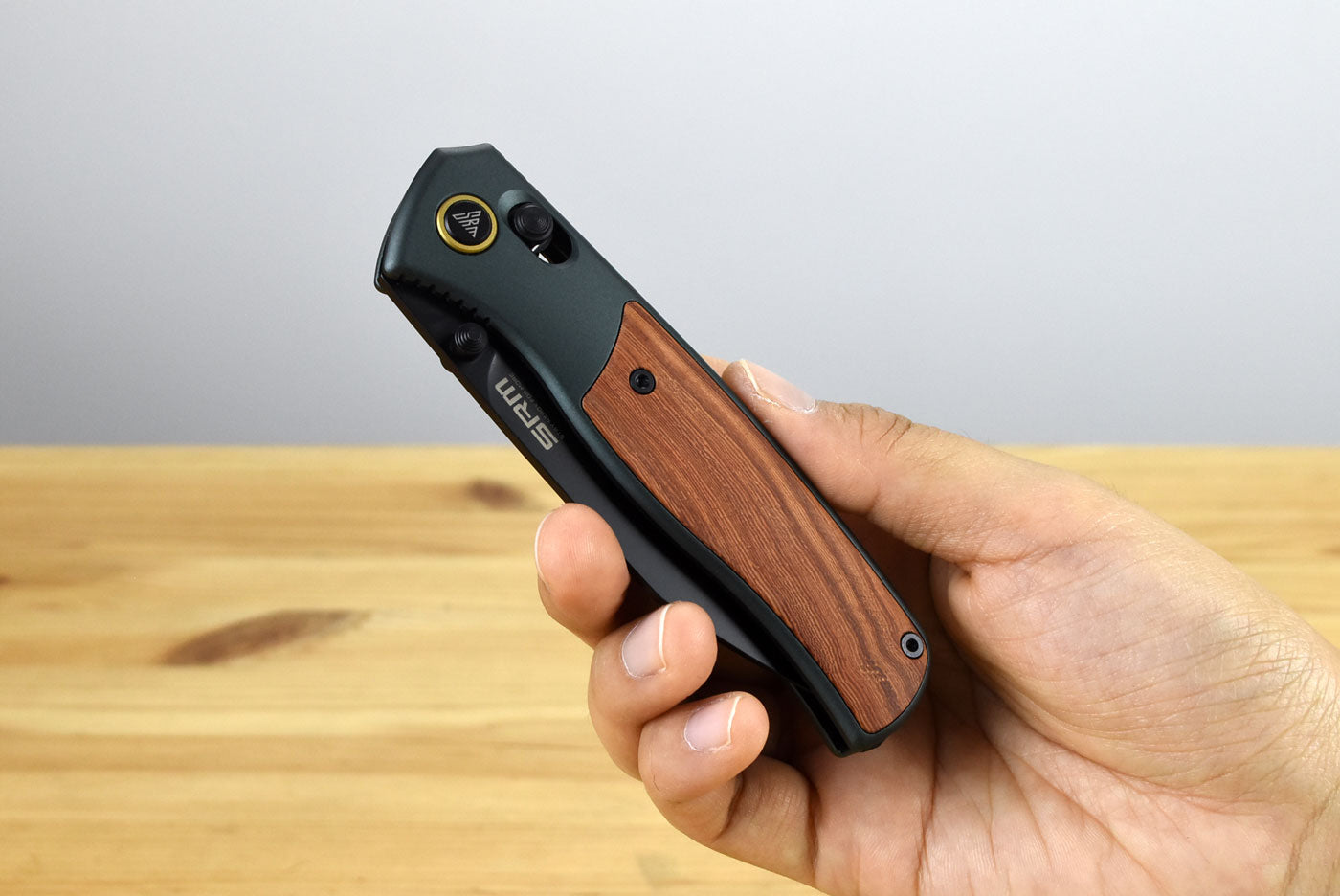 SRM Medal 259L-AG Folding Blade 14C28N