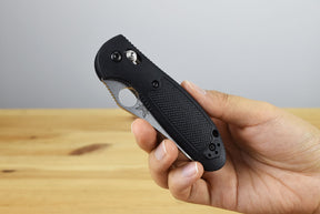 Benchmade 555-S30V Mini Griptilian Folding Knife (Black Noryl GTX Handle)