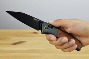 SRM Medal 259L-AG Folding Blade 14C28N