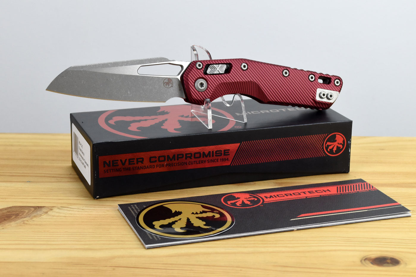 Microtech MSI Ram-Lok Ap Merlot Folding Knife