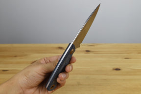 Benchmade 203-04 Dacian Pocket Fixed Blade (Blue Denim Micarta Handle)