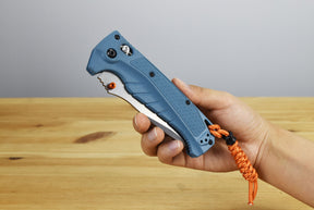 Benchmade 18060 Water Adira Folding Knife (Depth Blue Grivory Handle)
