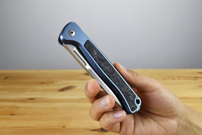 LionSteel Skinny (Blue Titanium Handle)