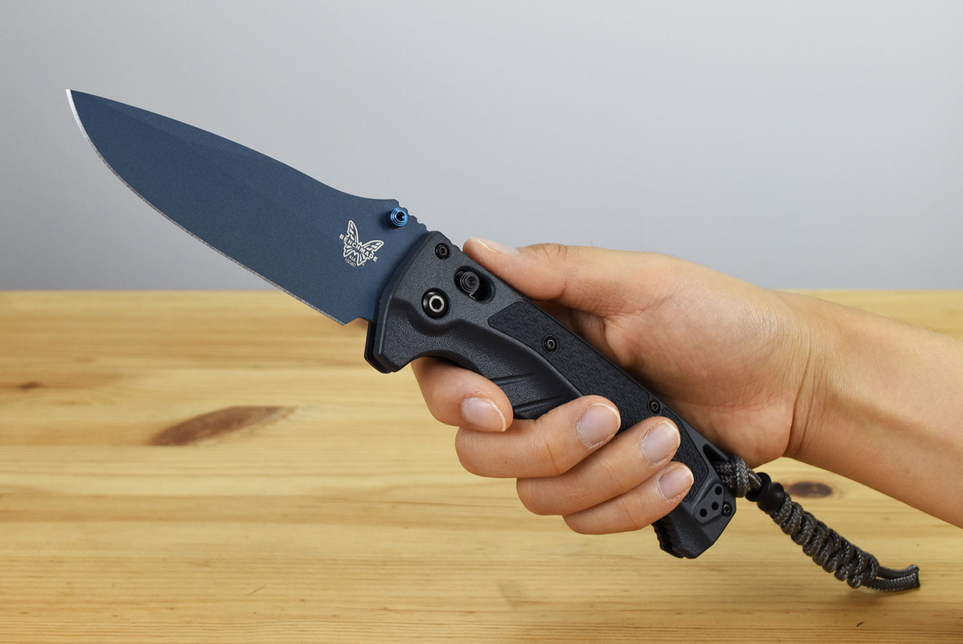Benchmade 18060BT-01 Water Adira Folding Knife (Tempest Gray Grivory Handle)