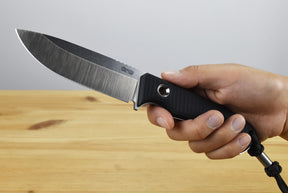 TRC Polheim Magnacut (Black Canvas Micarta Handle)