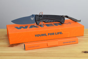 Benchmade 18060BT-01 Water Adira Folding Knife (Tempest Gray Grivory Handle)